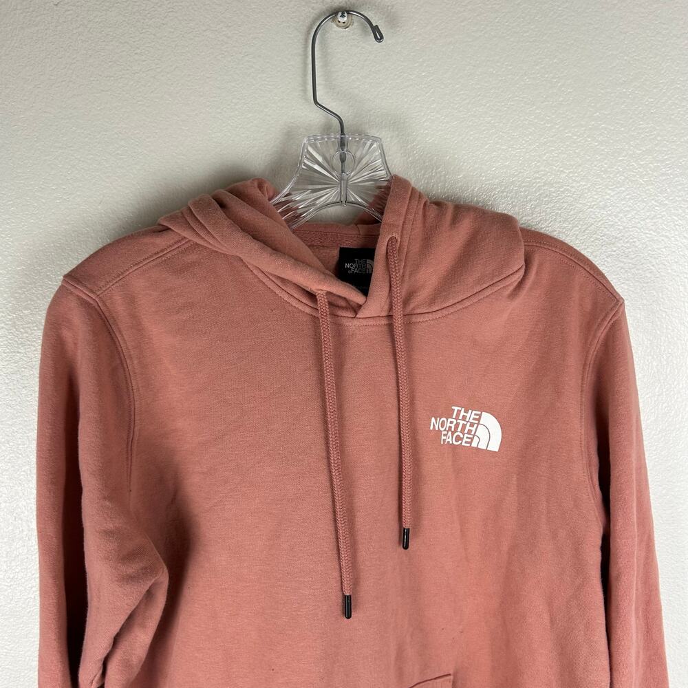 The North Face Womens Hoodie Size Medium Pink Box Logo NSE Pullover - Picture 5 of 8